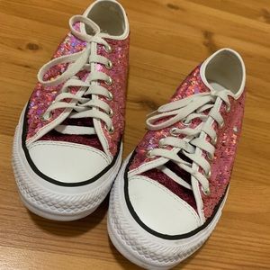 (LIMITED EDITION) Sequin Pink Converse